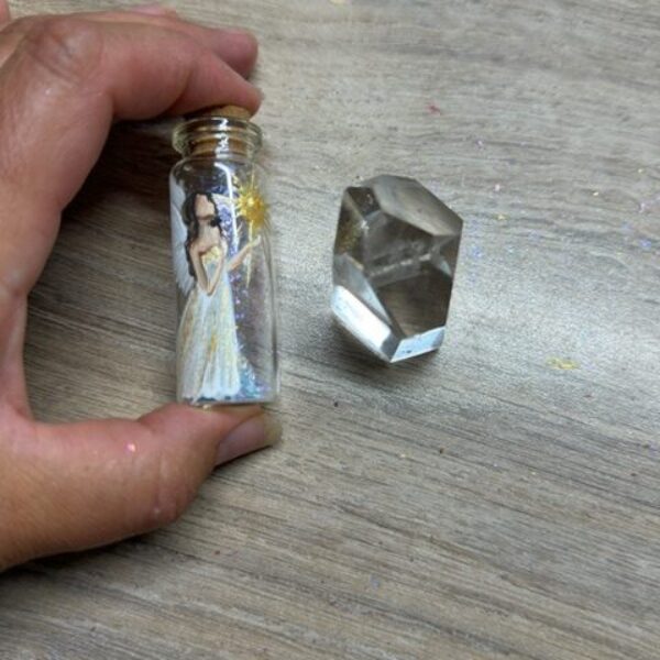 Andělský amulet v energiích slunovratu s křišťálky uvnitř | Návrat ke sví síle | 3