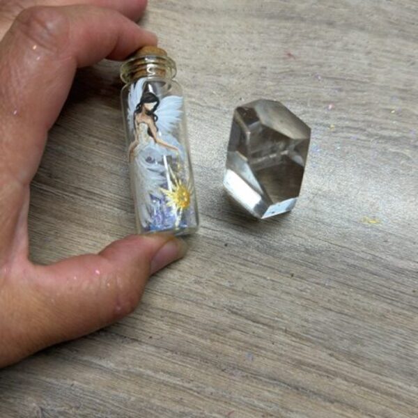 Andělský amulet v energiích slunovratu s křišťálky uvnitř | Návrat ke sví síle | 4
