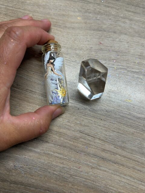 Andělský amulet v energiích slunovratu s křišťálky uvnitř | Návrat ke sví síle | 4