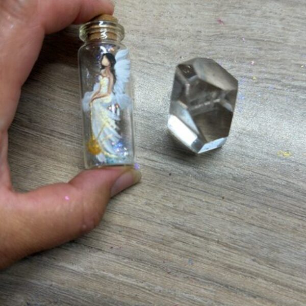 Andělský amulet v energiích slunovratu s křišťálky uvnitř | Návrat ke sví síle | 6