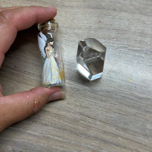 Andělský amulet v energiích slunovratu s křišťálky uvnitř | Návrat ke sví síle | 8