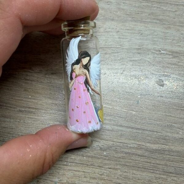 Andělský ochranný amulet lv energiích laskavosti | Růžový 1
