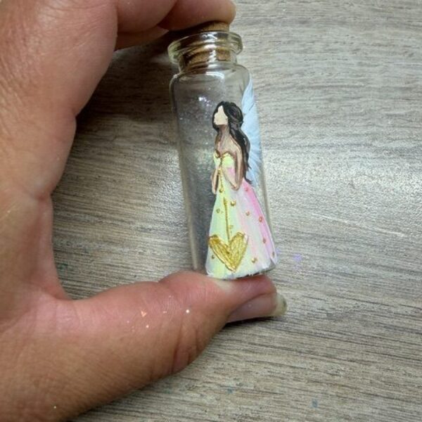 Andělský ochranný amulet lv energiích laskavosti | Žlutý | 1