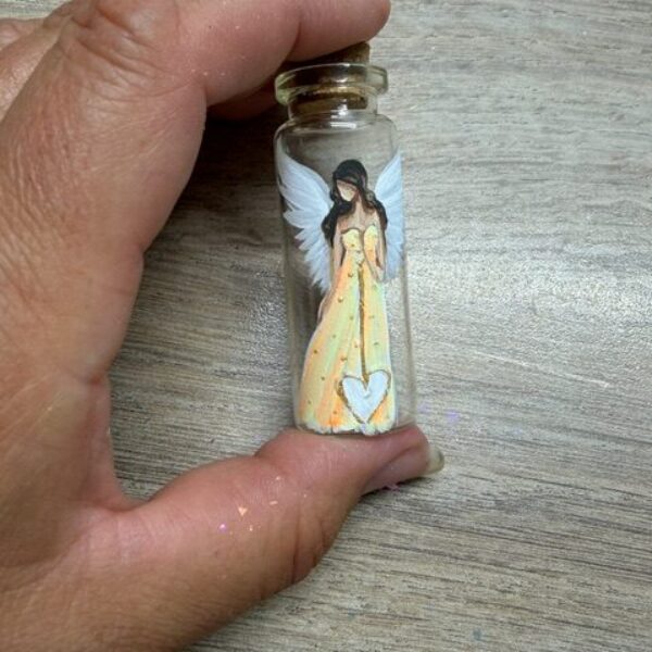 Andělský ochranný amulet lv energiích laskavosti | Žlutý | 3