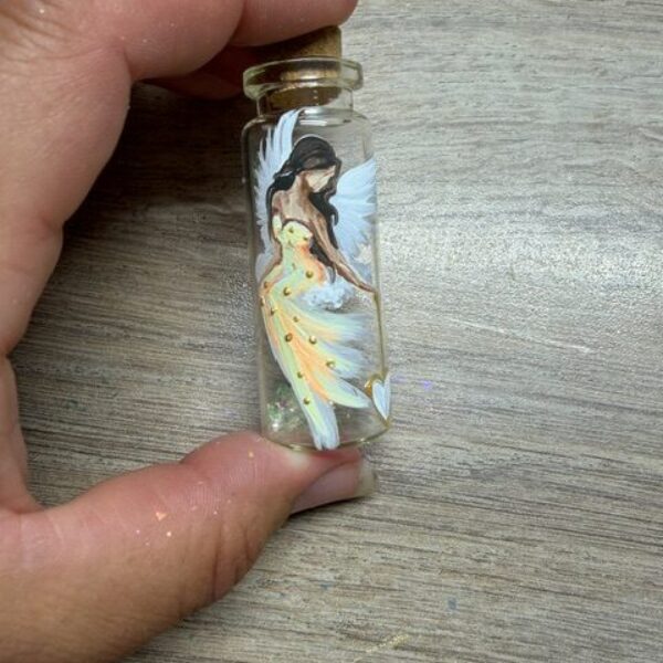 Andělský ochranný amulet lv energiích laskavosti | Žlutý | 5