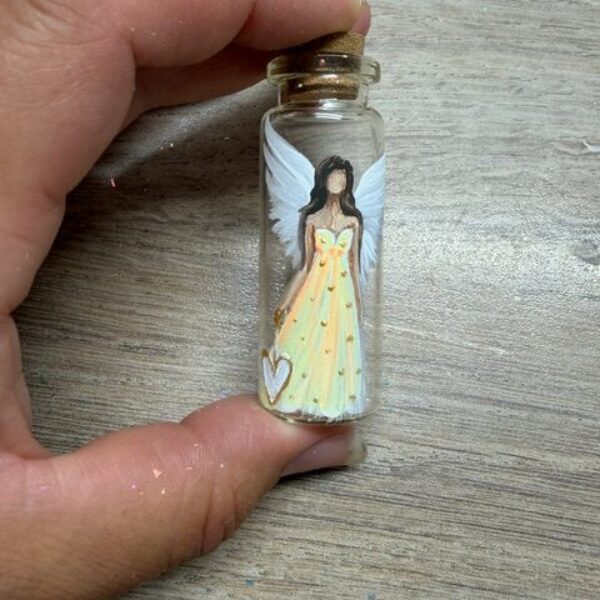 Andělský ochranný amulet lv energiích laskavosti | Žlutý | 6