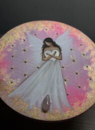 Andělský, vlemi silný ochranný obraz od autroky Michaely Němcové | Naslouchej | 30 cm.¨